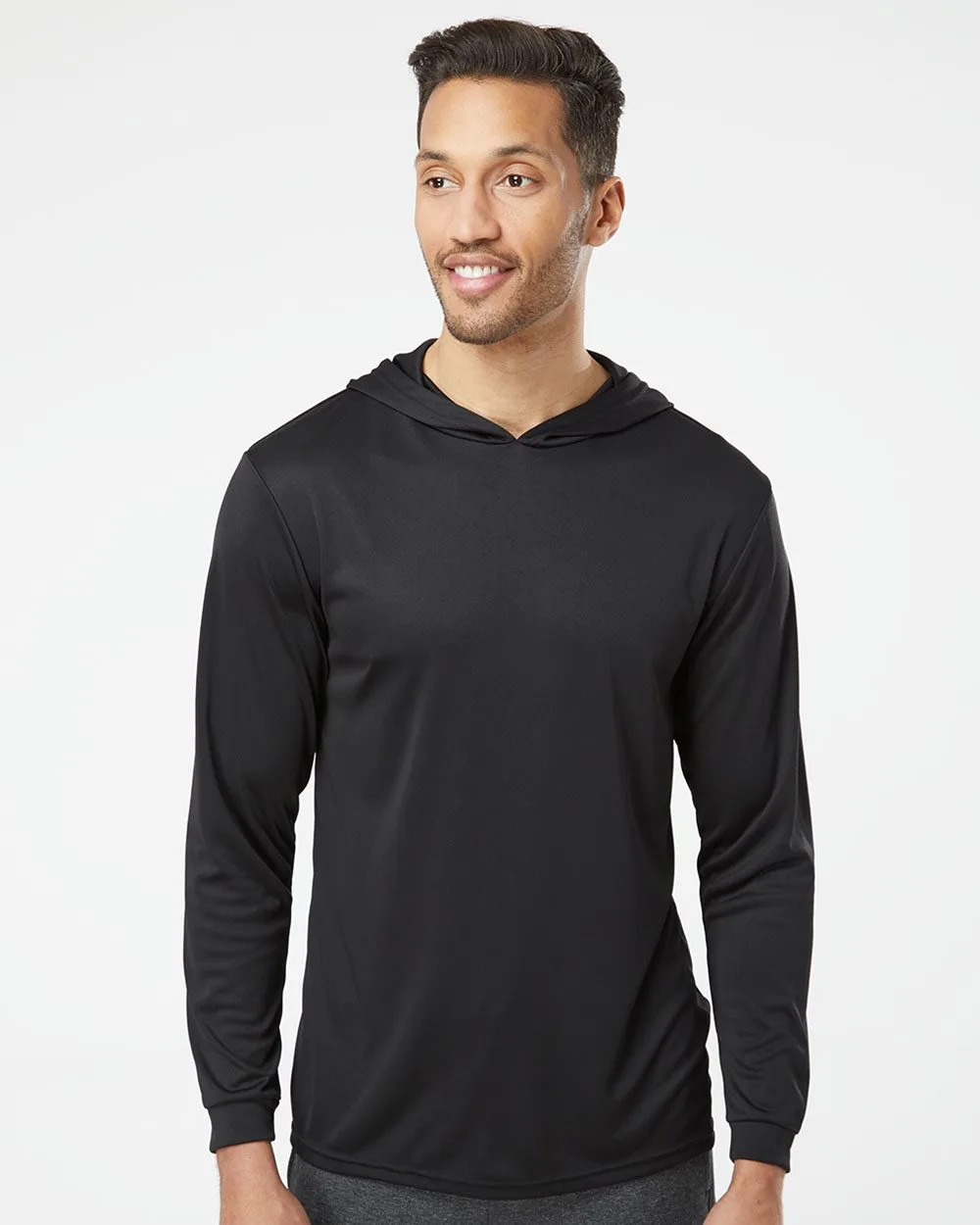 Paragon® Unisex Bahama Performance Hooded Long Sleeve T-Shirt view 2