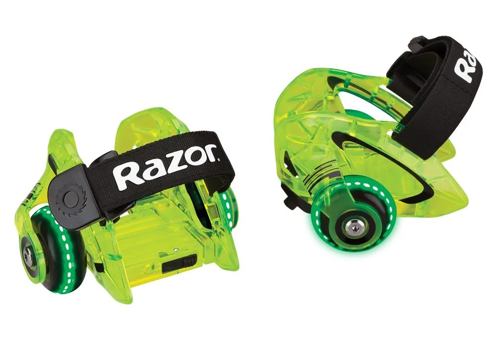 Razor USA Jetts Dlx Heel Wheels - Neon Green (Bb)