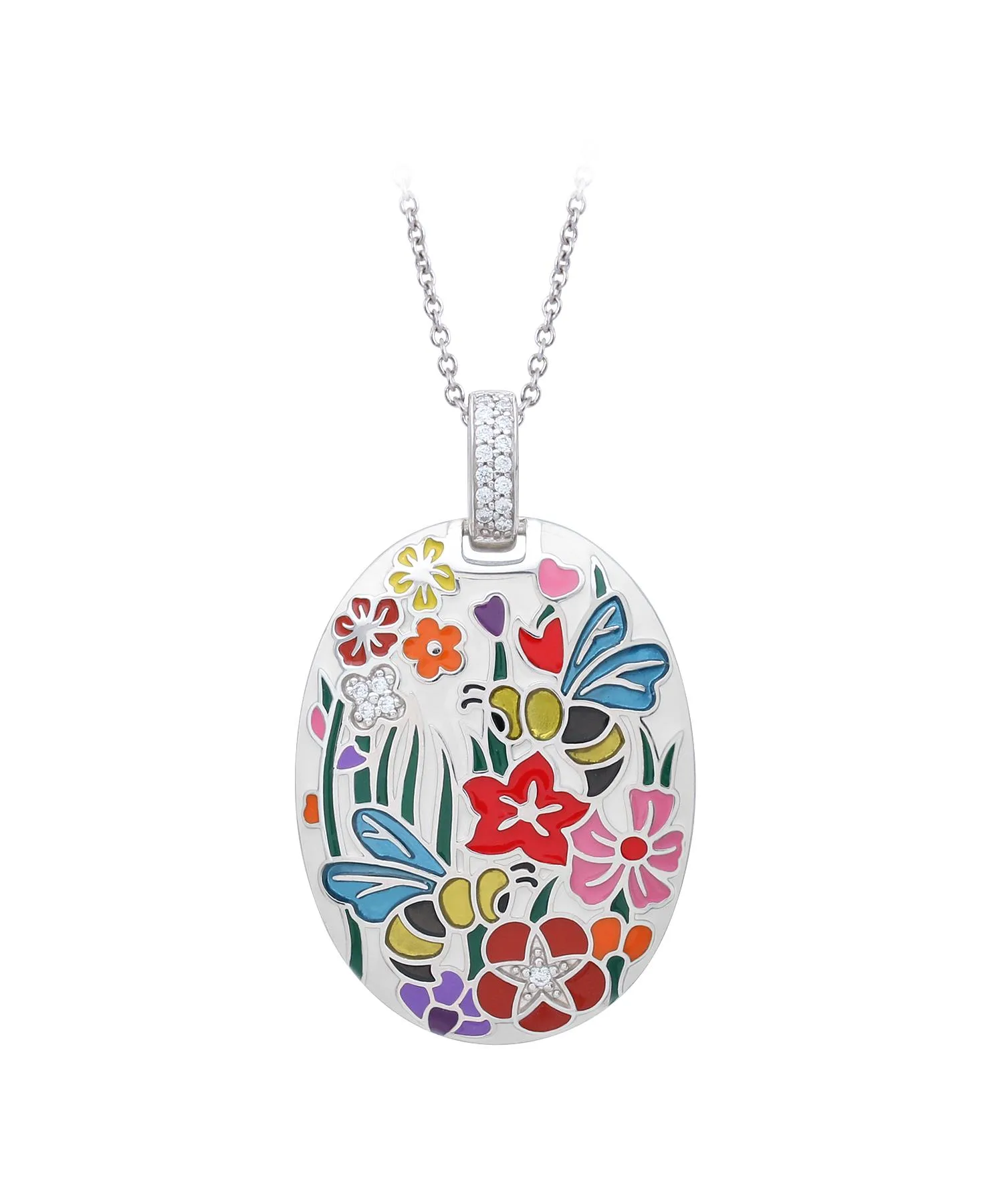 Belle Etoile Bee Garden Pendant & Chain