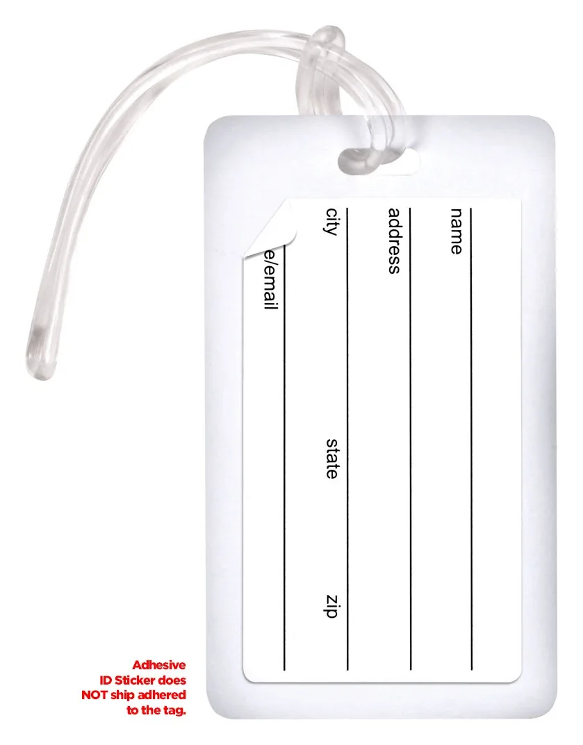 2.5" x 4.25" Deluxe Full Color Luggage Tag view 2
