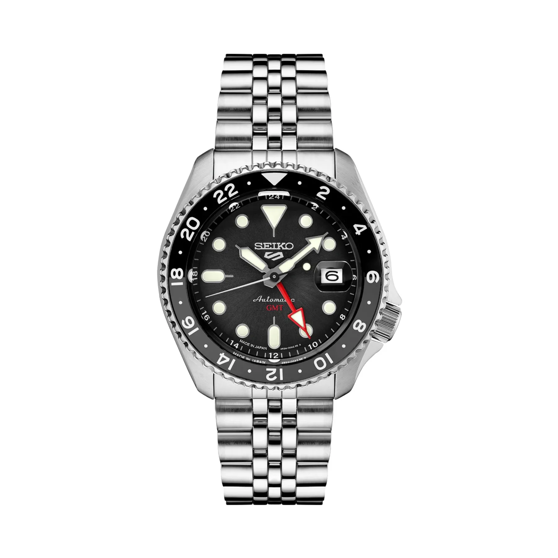 Seiko Men's 5 Sports SKX Sports Style GMT Stainless Steel Watch