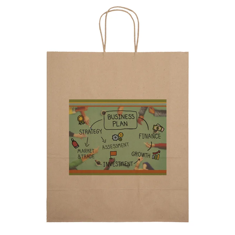 Eco Citation - Kraft-Brown Shopper - Chromatic (13" x 6" x 15")