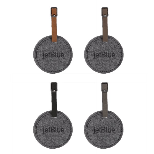Juniper Felt Round Luggage Tag