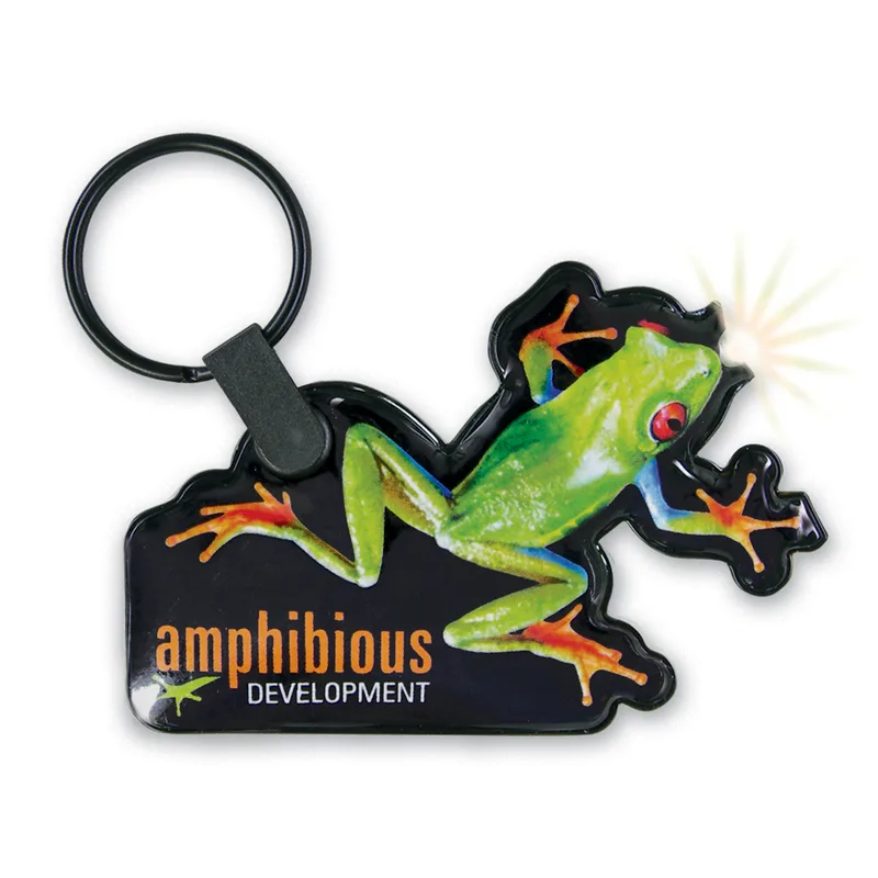 ShapeLights™ Design-A-Shape Key Ring Flashlight (Offset Printing)