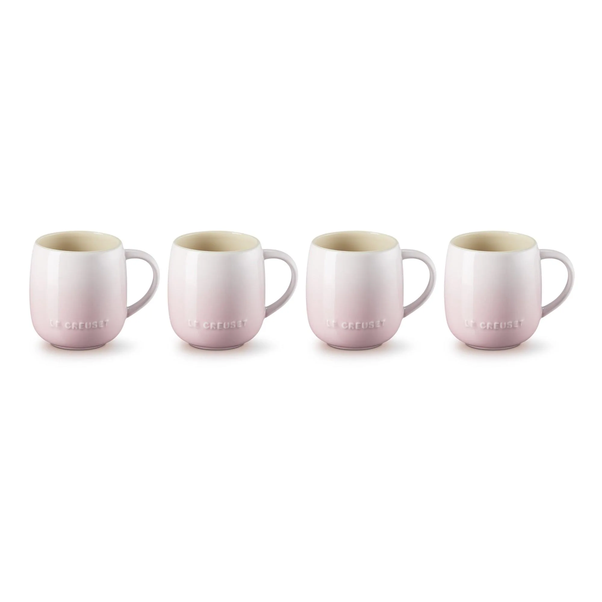 Le Creuset 13Oz Heritage Mugs - Set Of 4 Shell Pink