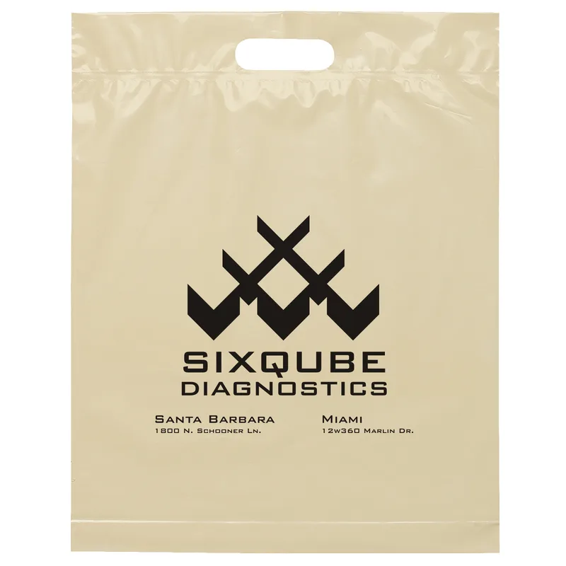 Die Cut Handle Bag - Flexo Ink Print (15" x 19" x 3") view 3
