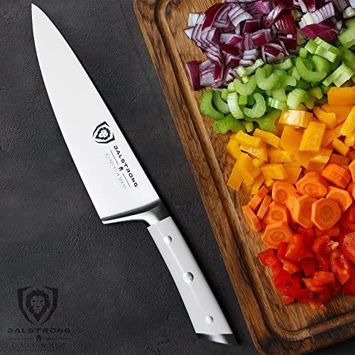 Dalstrong Chef Knife - 8" White Handle - Gladiator Series