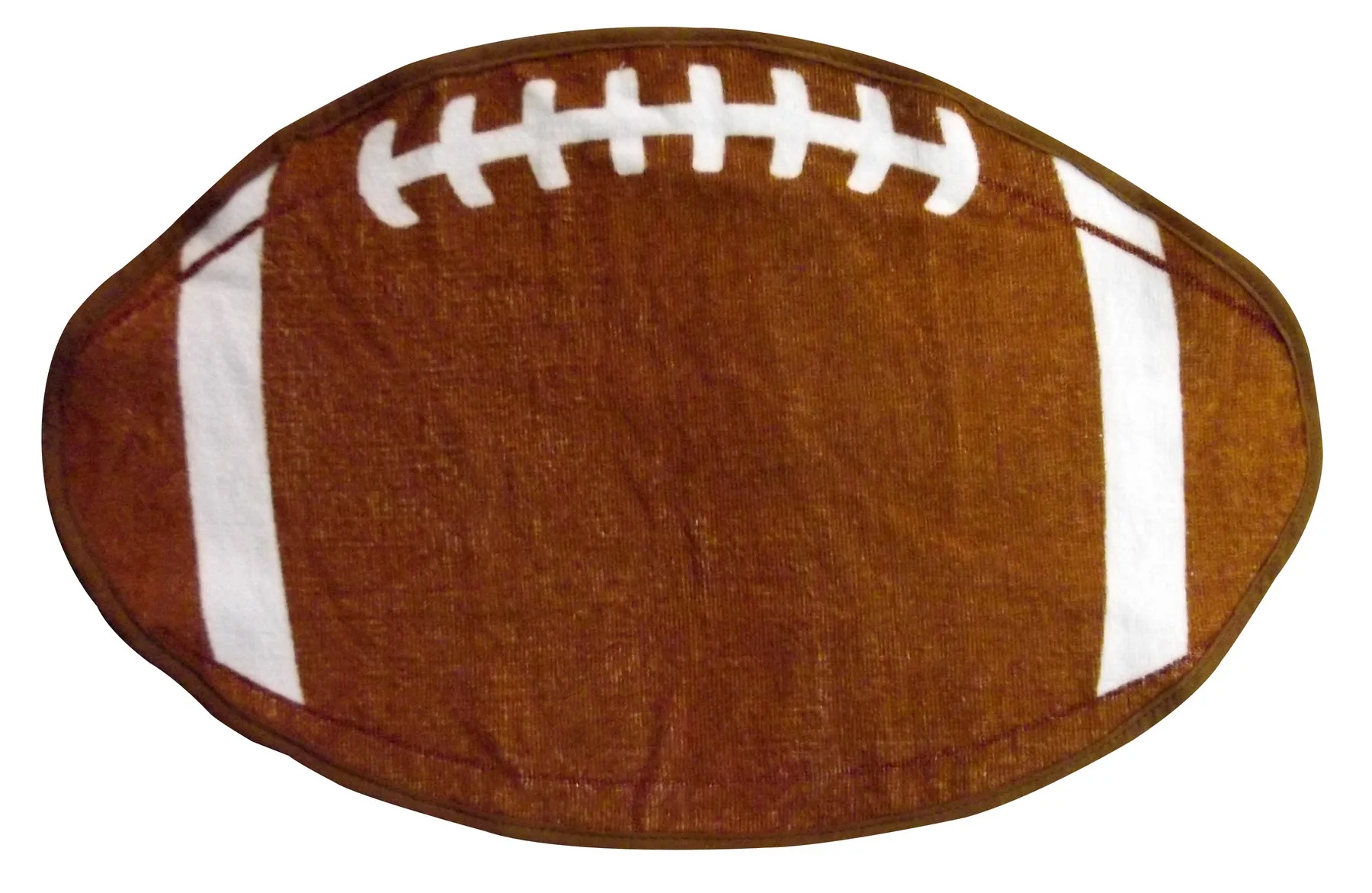 Fiber Reactive Football Shaped Sport Towel (Screen Print) view 2