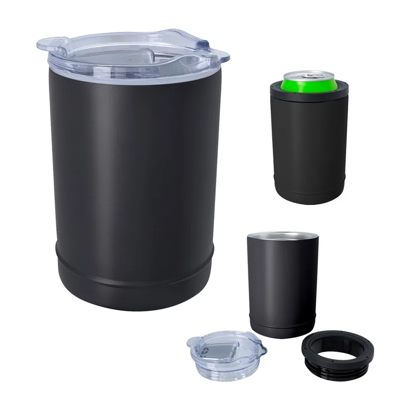 2-in-1 Full Laser Copper Insulated Beverage Holder And Tumbler view 3