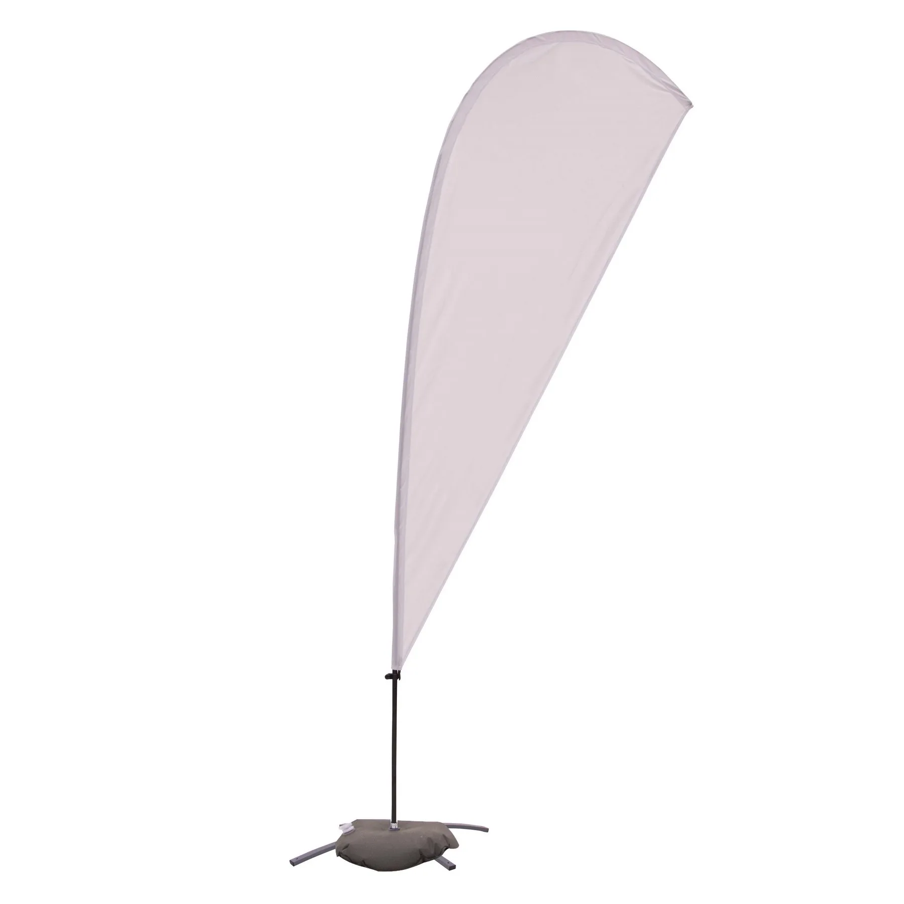 9.5' Value Teardrop Sail Sign Flag - 1-Sided with Cross Base view 2