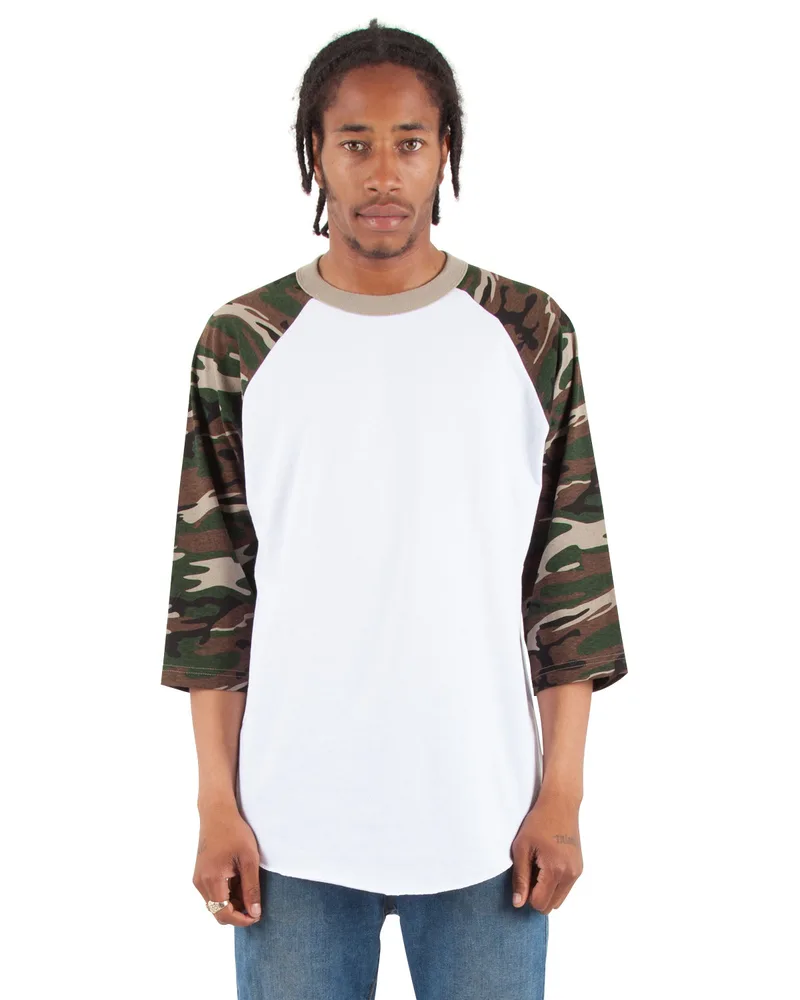 White/ Camo Grn