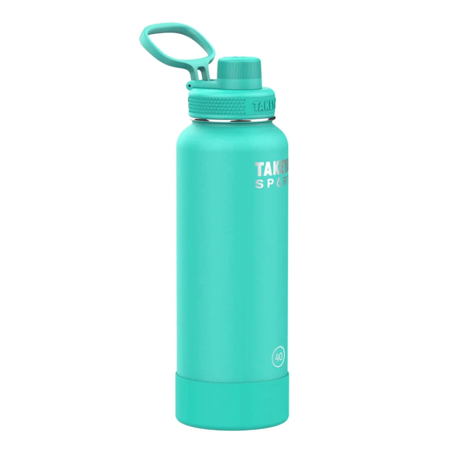 40 oz Takeya® Stainless Steel Insulated Sport Water Bottle w/ Spout Lid view 2