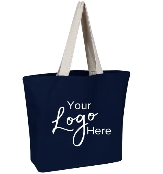 Canvas Beach Bag w/5" Gusset (20"x15"x5")
