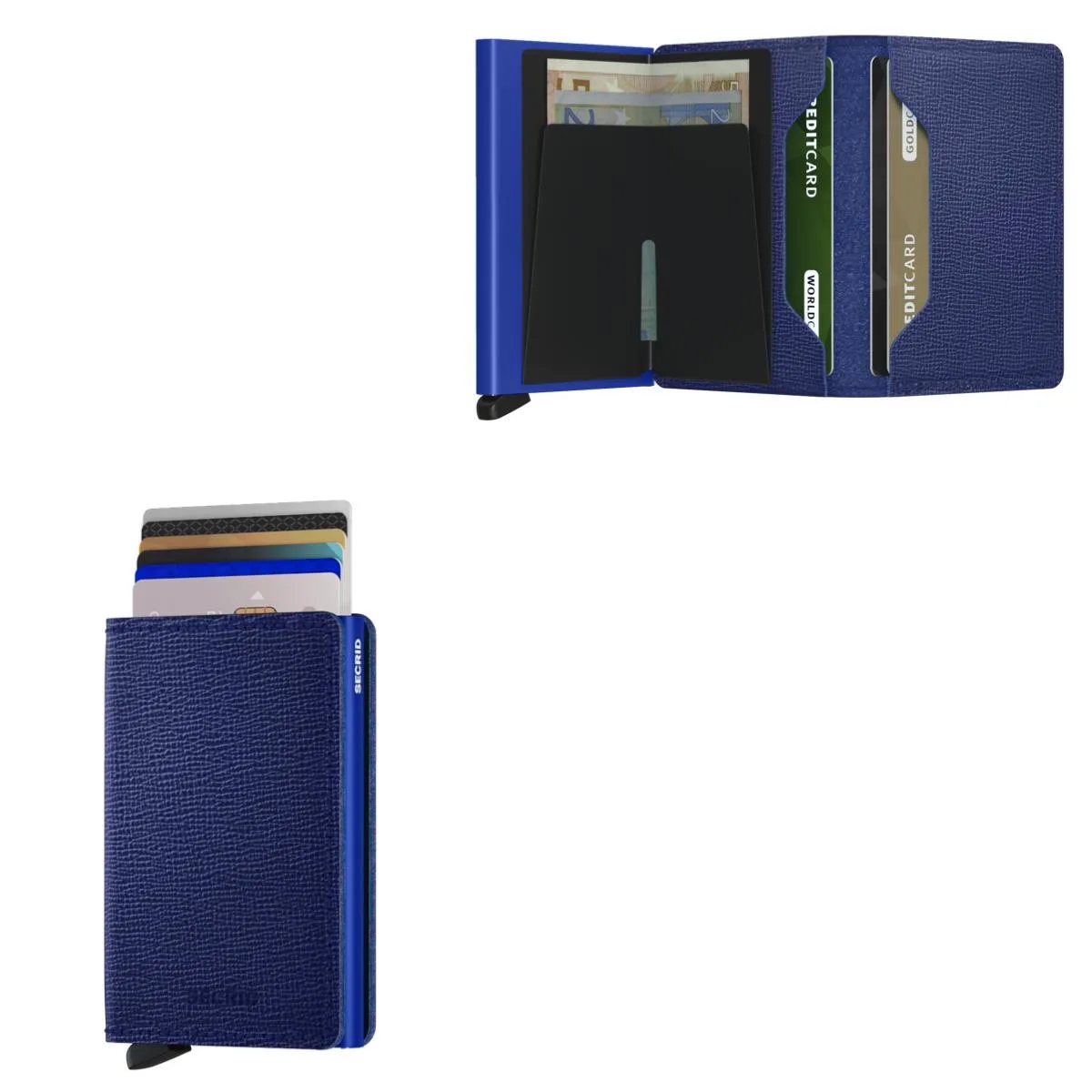 Secrid Slimwallet Crisple - Cobalt Blue