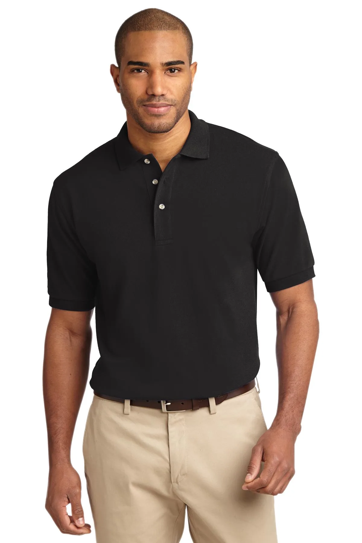 Port Authority® Tall Heavyweight Cotton Pique Polo.