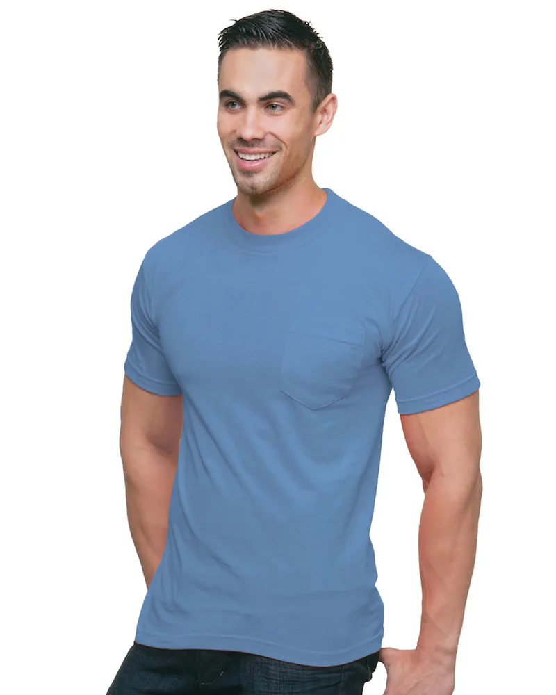 BAYSIDE Unisex USA Made Pocket T-Shirt view 3