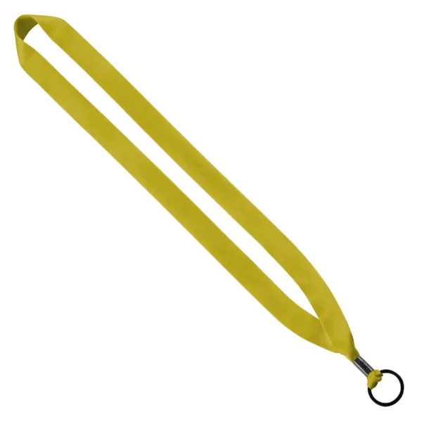 3/4" Polyester Lanyard with Metal Crimp & Split-Ring view 3