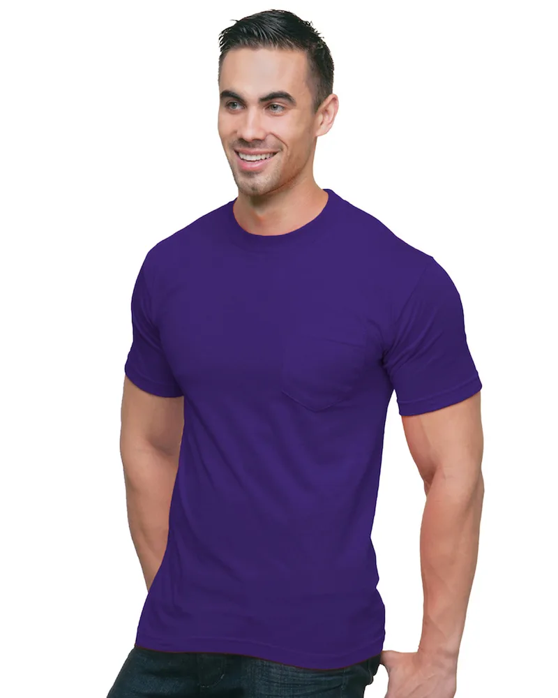 BAYSIDE Unisex USA Made Pocket T-Shirt view 7