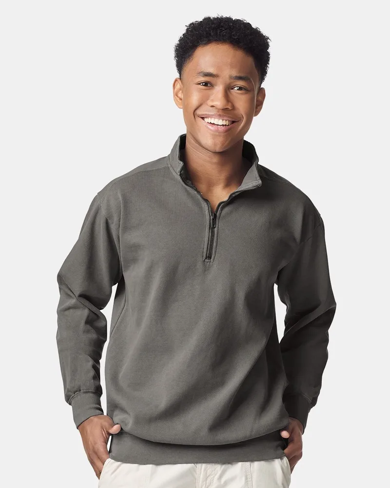 Comfort Colors® Unisex Garment-Dyed Quarter-Zip Sweatshirt view 2