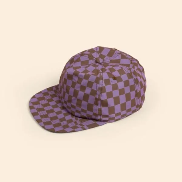 5-Panel Hat - Flat Brim - Unstructured - Poly Twill 4cp view 2
