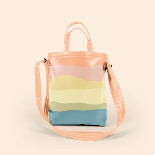 Vegan Leather Puddle Jumper Tote