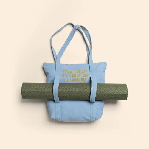 Twinkles Yoga Tote - Denim view 7