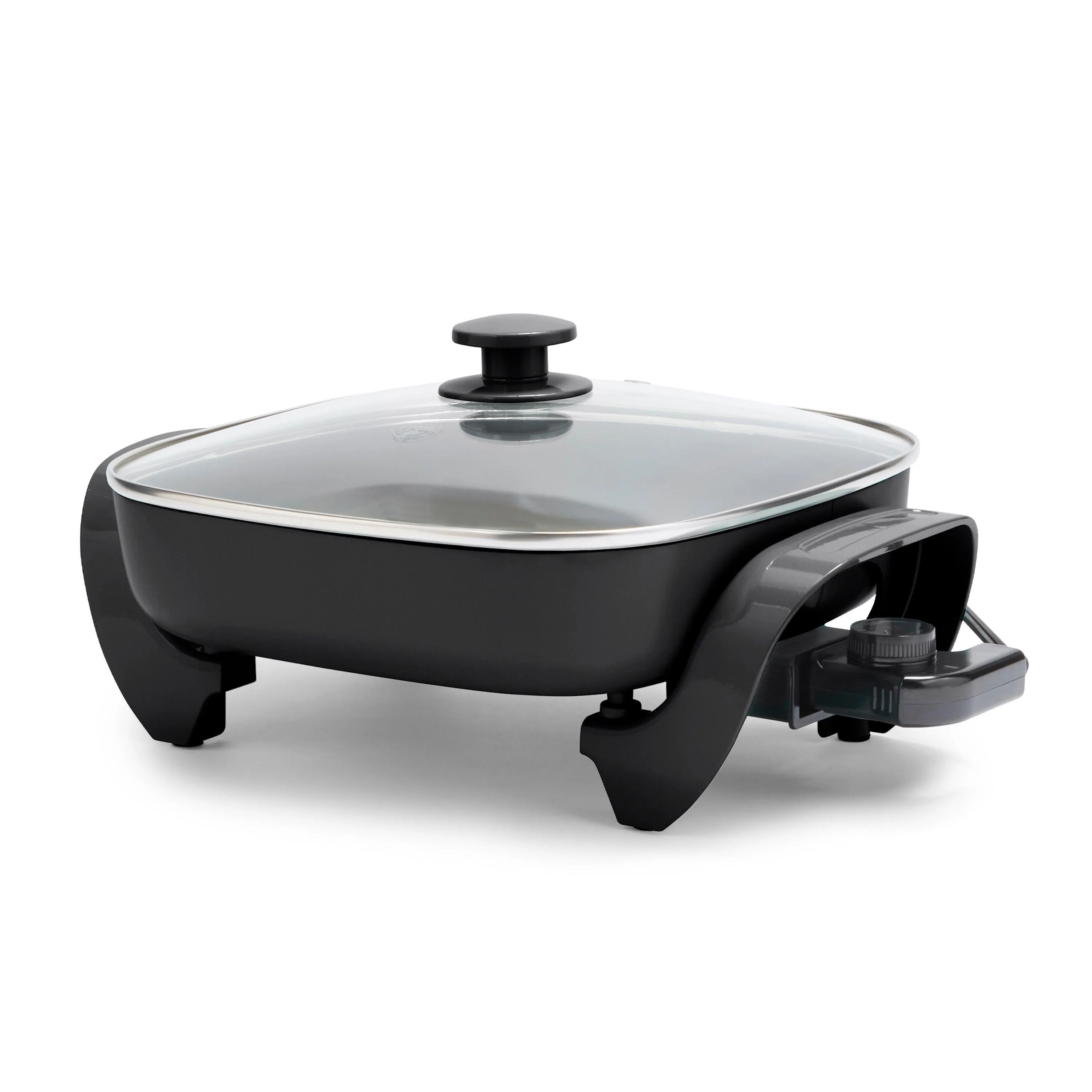 GreenLife Healthy Power 5 Qt. Electric Black Nonstick Skillet