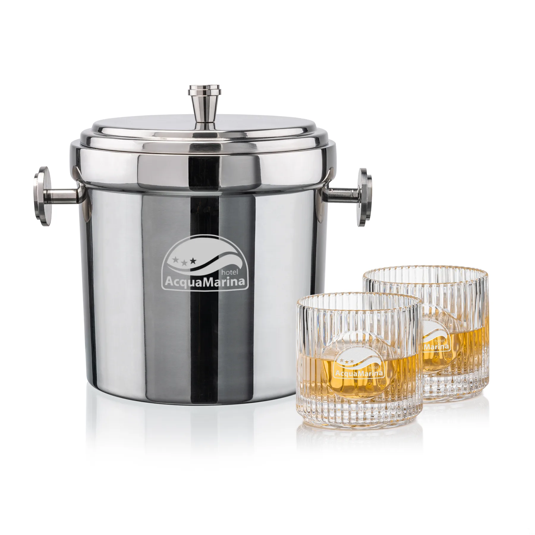 Milano Bucket Set, Laser Engraving, Set of 3