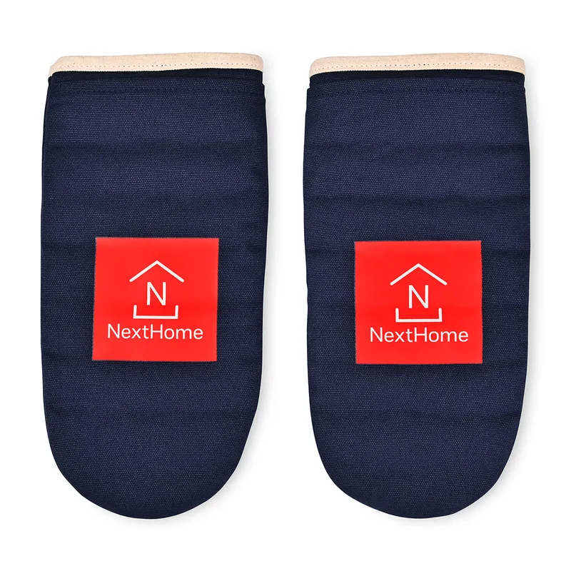 La Cuisine Oven Mitt Set of Two with AWARE™ - Navy