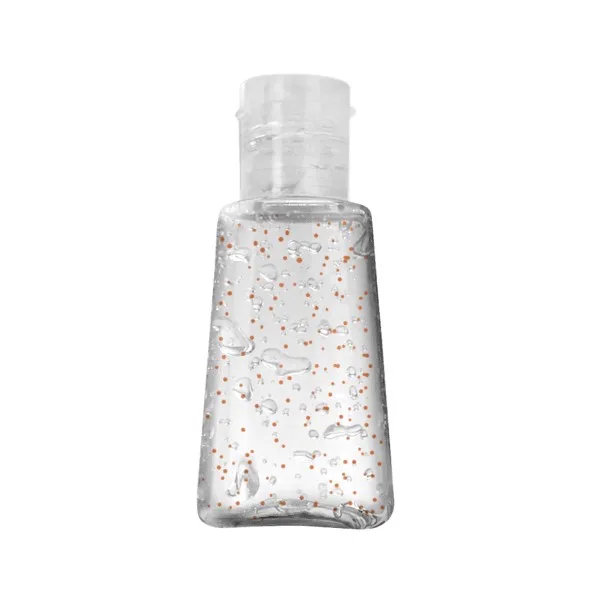 1 oz Single Color Moisture Bead Sanitizer in Trapezoid Bottle view 3