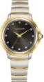 Citizen® Ladies Ceci Eco-Drive® Two-Tone Stainless Steel Bracelet Watch w/Black Dial