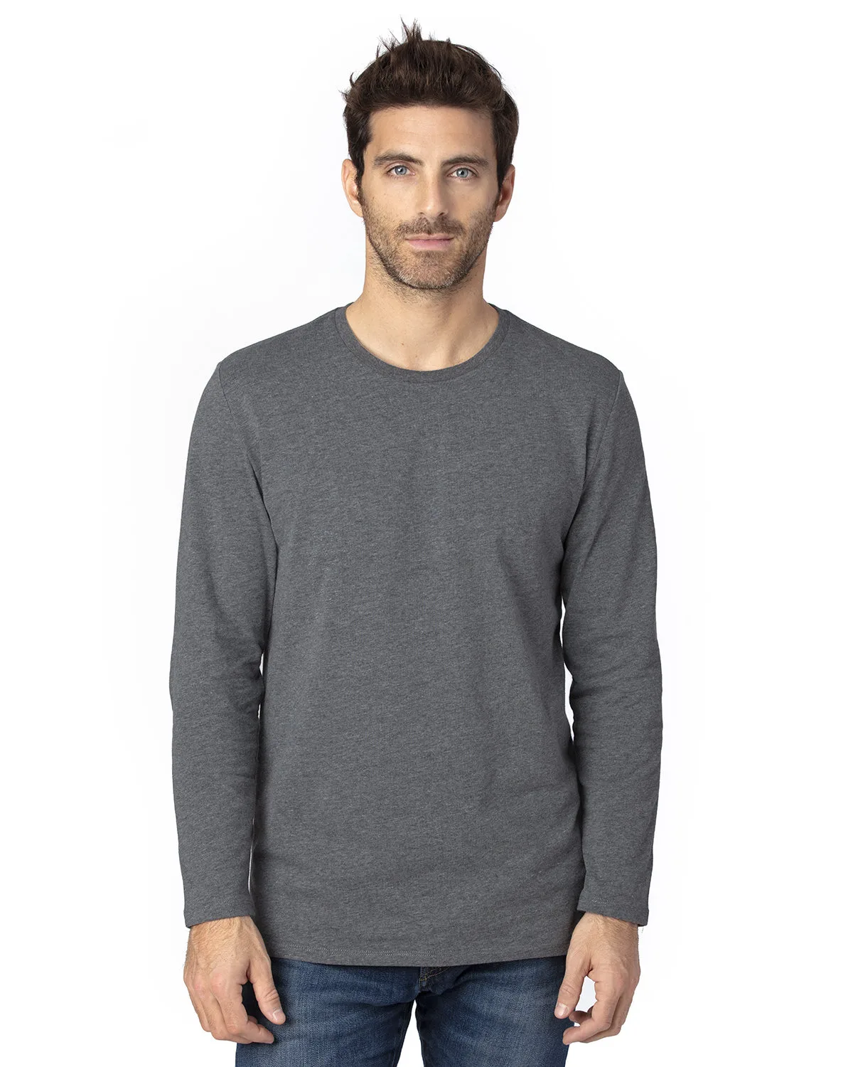 THREADFAST Unisex Ultimate CVC Long-Sleeve T-Shirt view 3