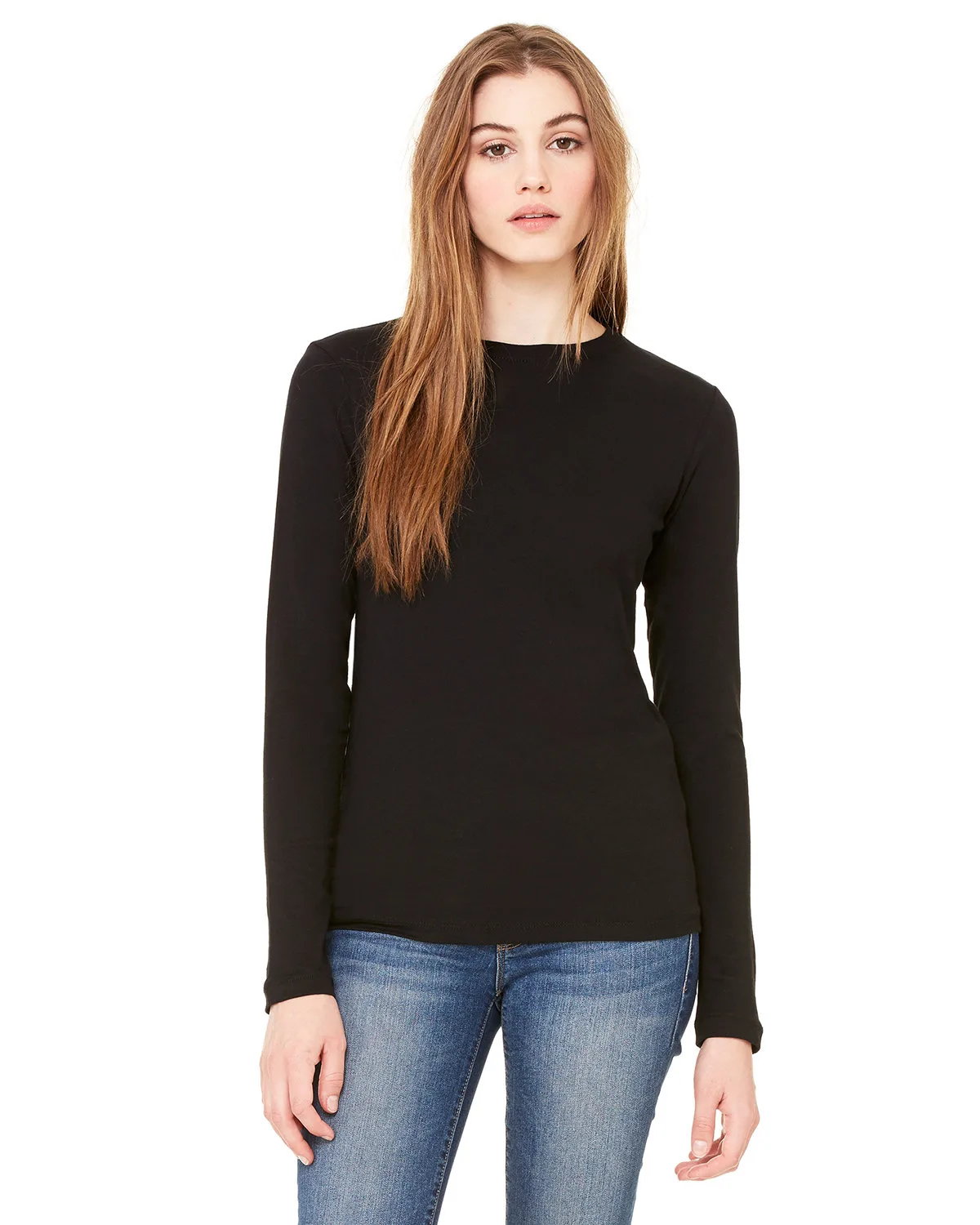 BELLA+CANVAS Ladies' Jersey Long-Sleeve T-Shirt view 2