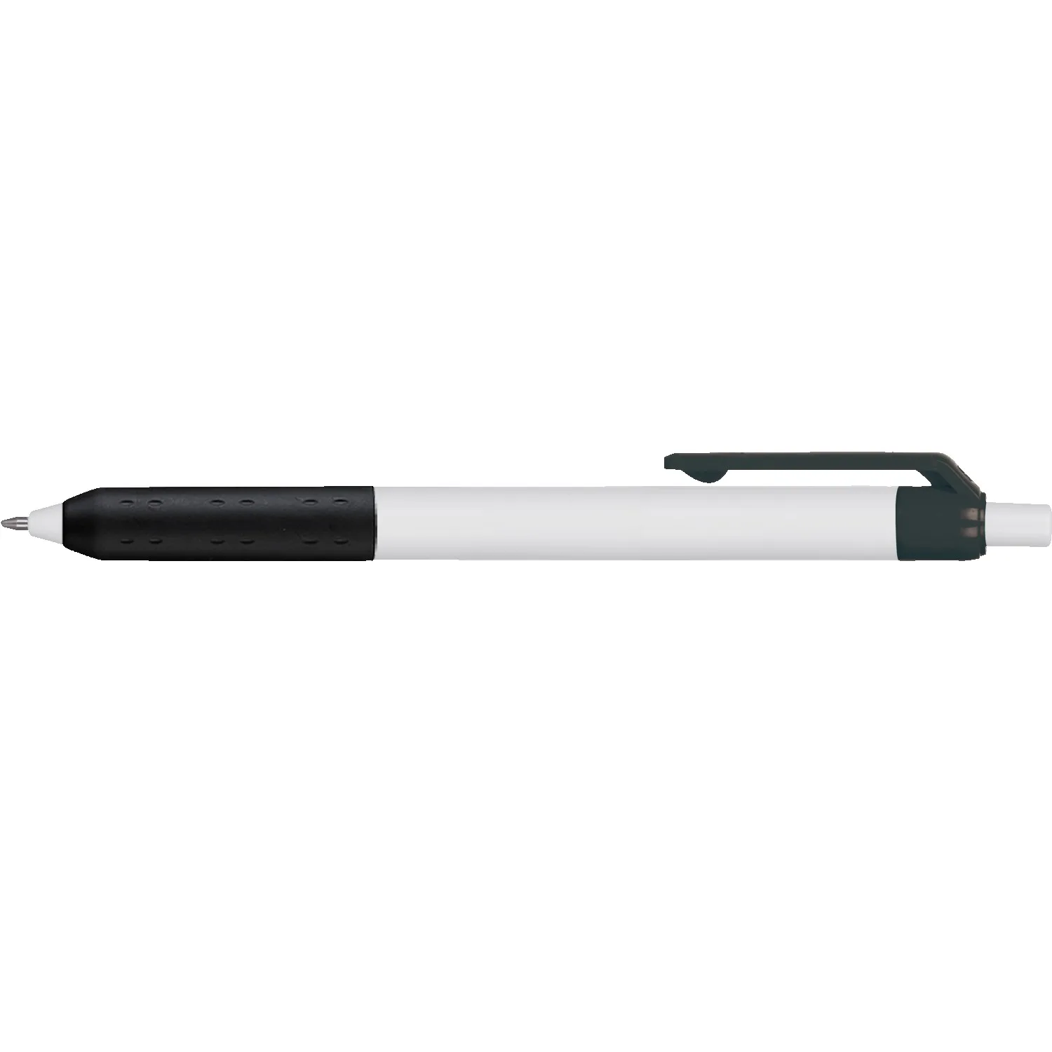 White/Opaque Black Clip Blank Side View