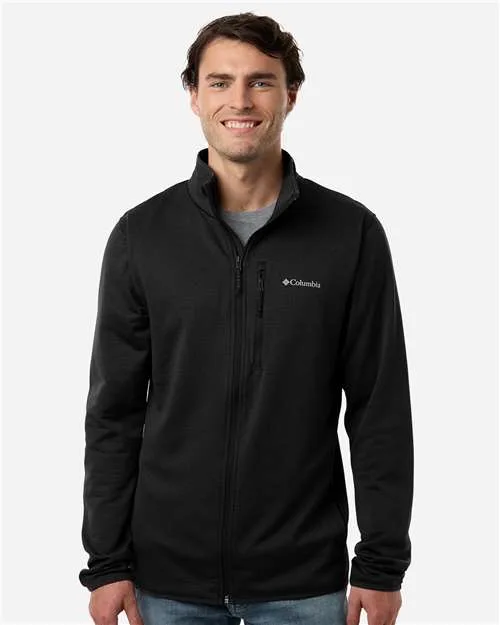 Columbia® Men's Essential Hike™ Grid Fleece Full-Zip Sweater