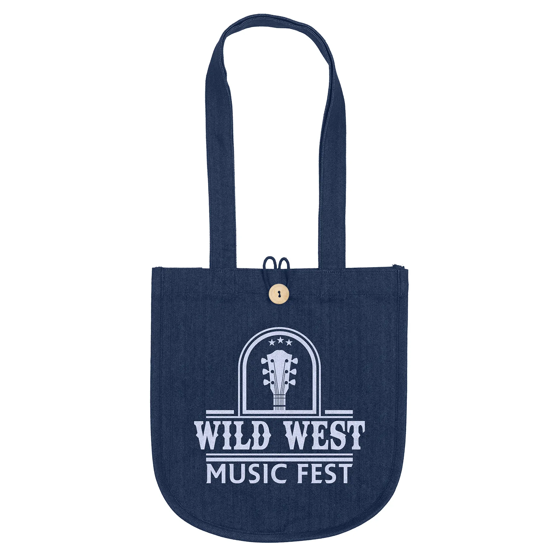 MB™ - Denim Tote - Screen Print (12" x 5" x 13")