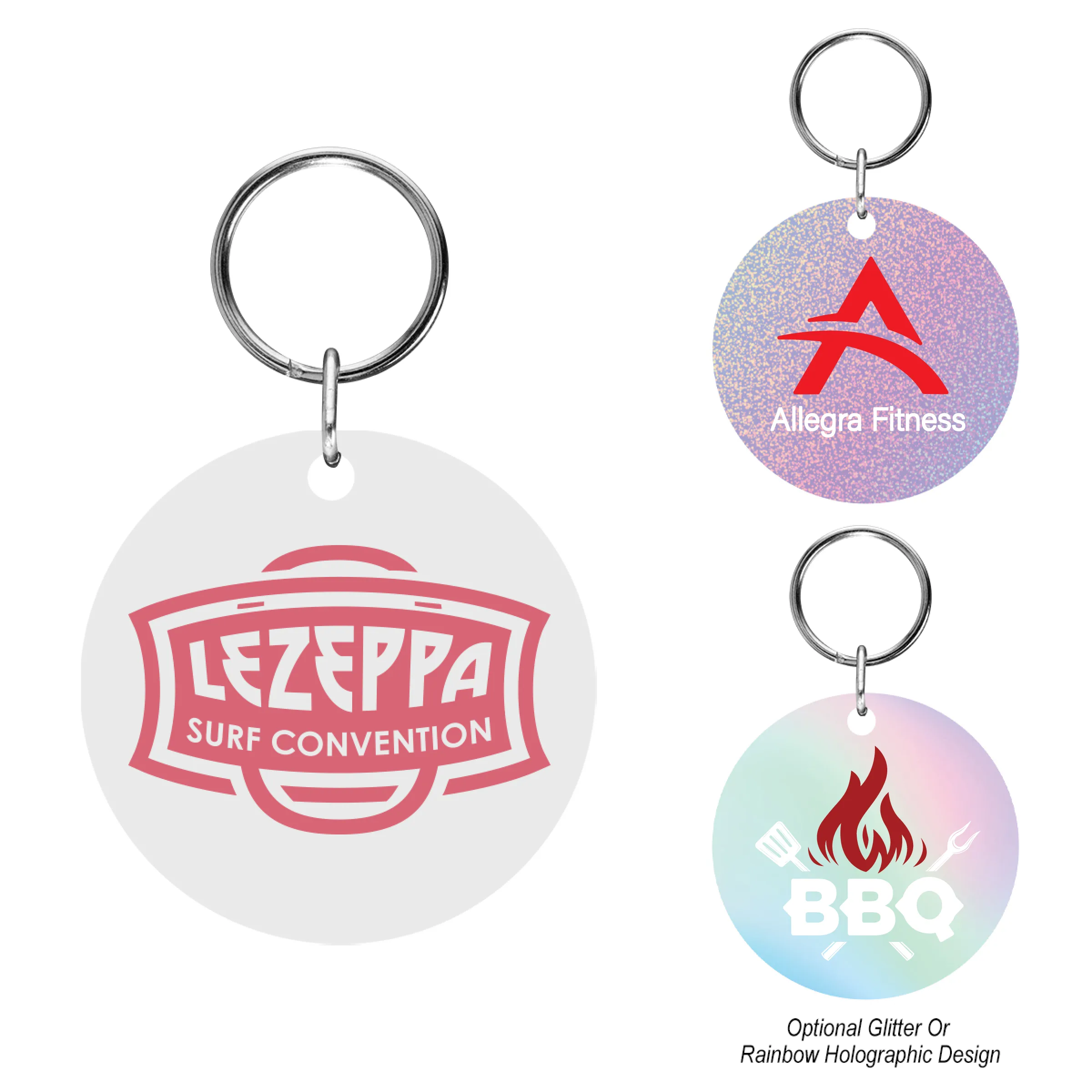Acrylic Key Tag - Circle view 2