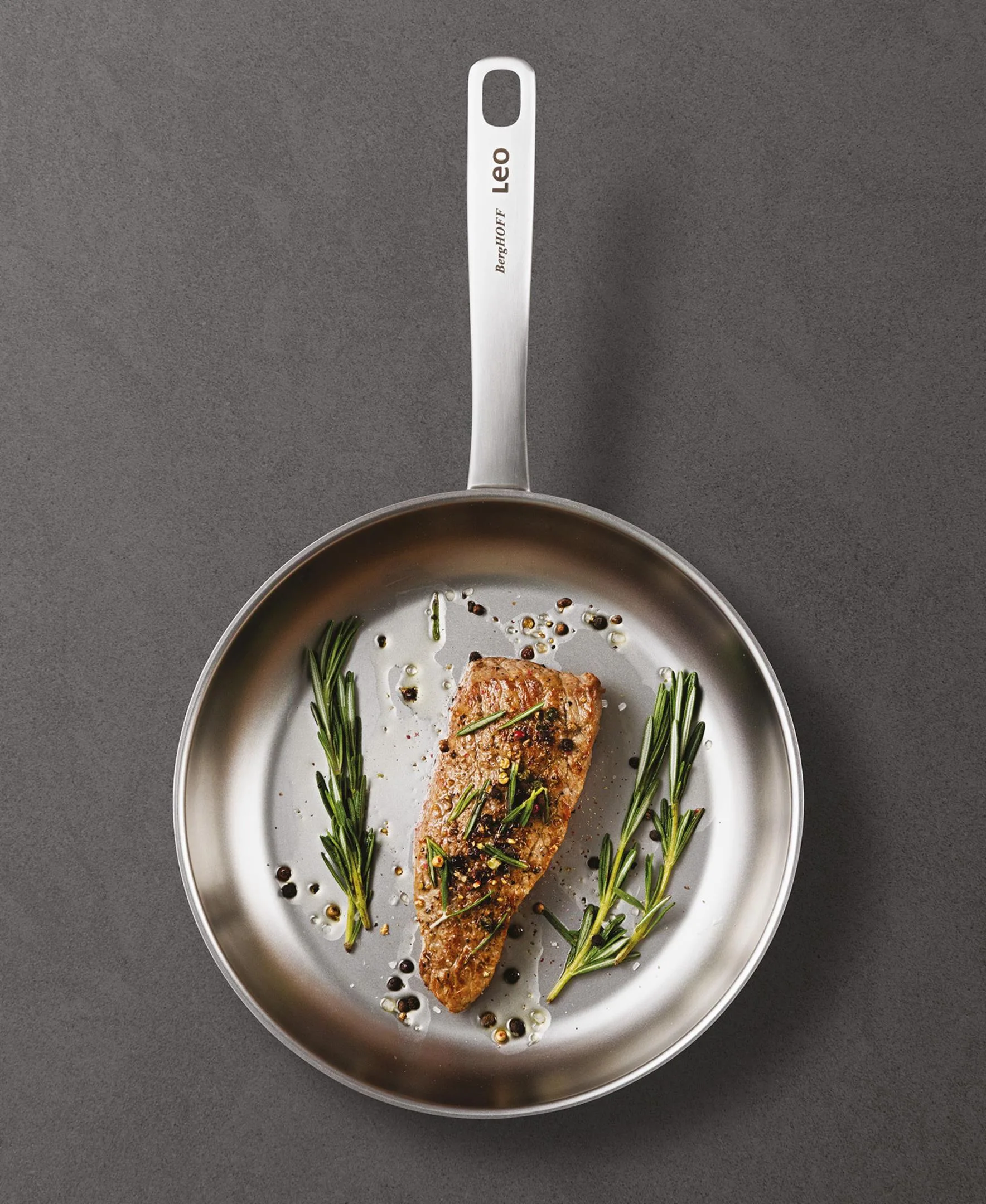 BergHoff Leo Graphite 9.5" Recycled Ss Fry Pan