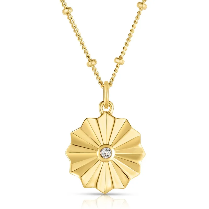 Jilco Inc White Topaz Vermeil Necklace