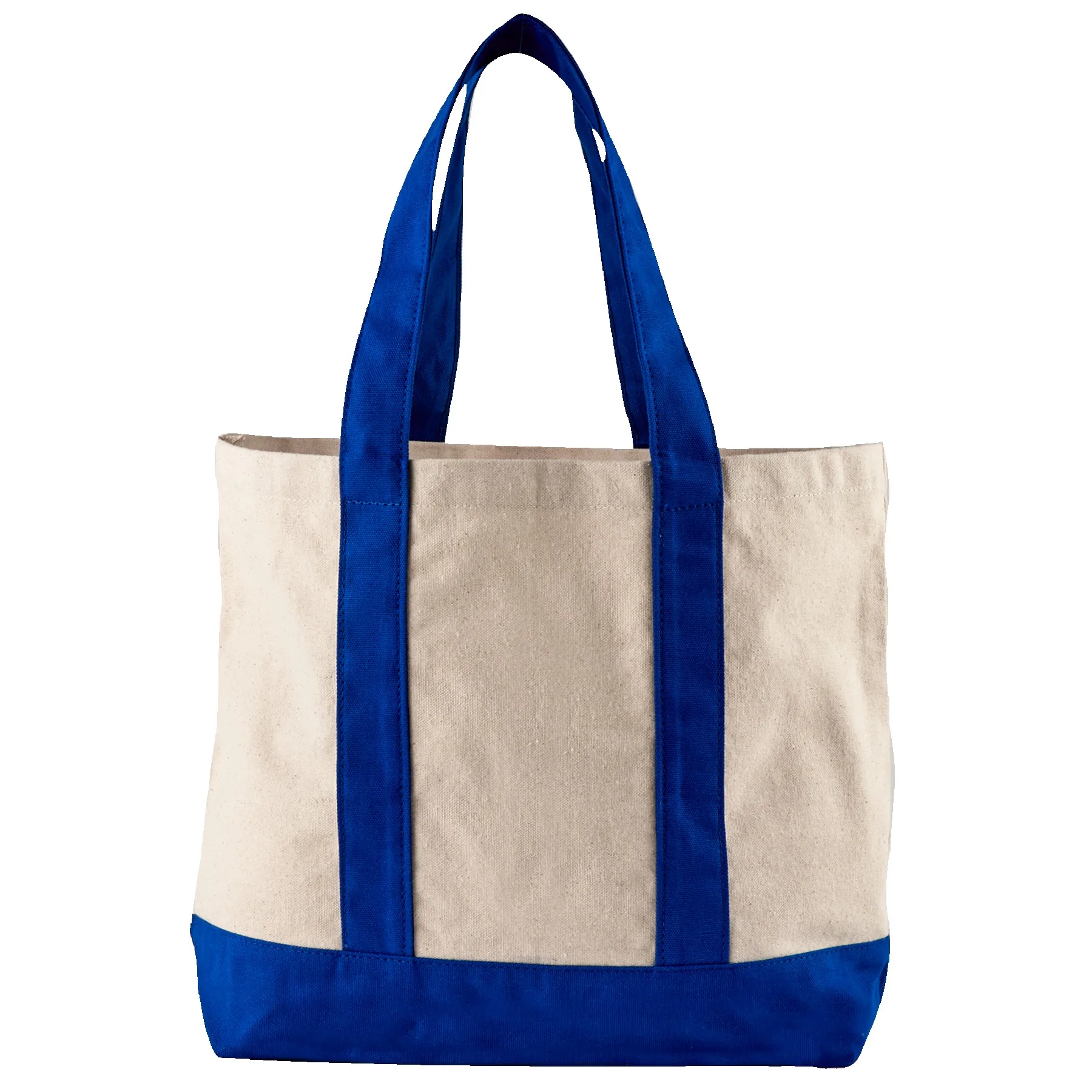 10 Oz. Newport Cotton Canvas Striped Tote Bag view 7
