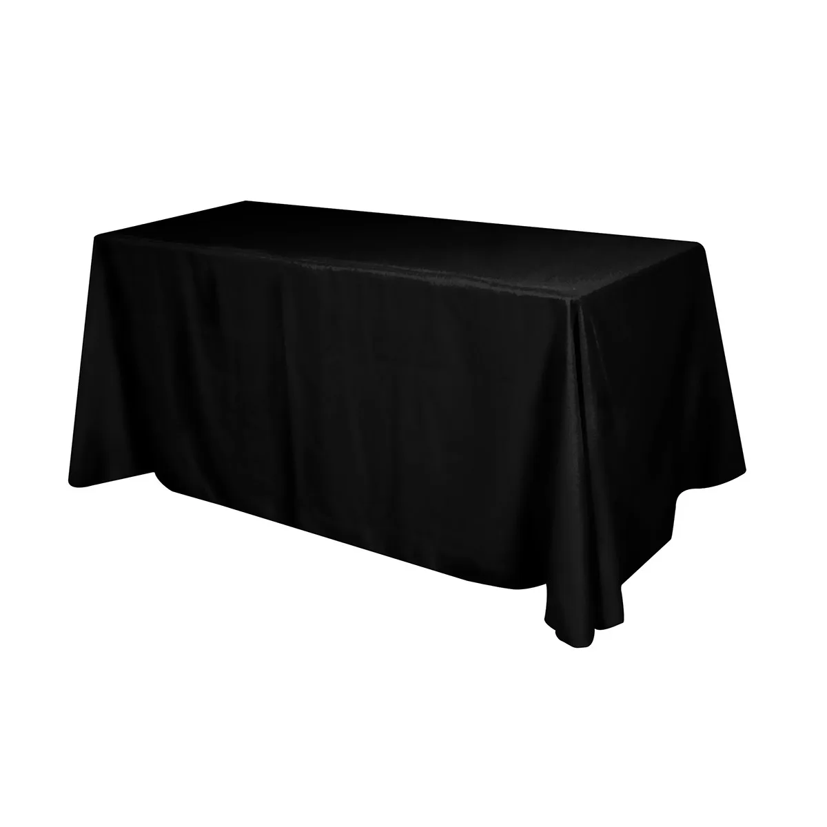 Flat Polyester 4-sided Table Cover - Fits 6' Standard Table view 3