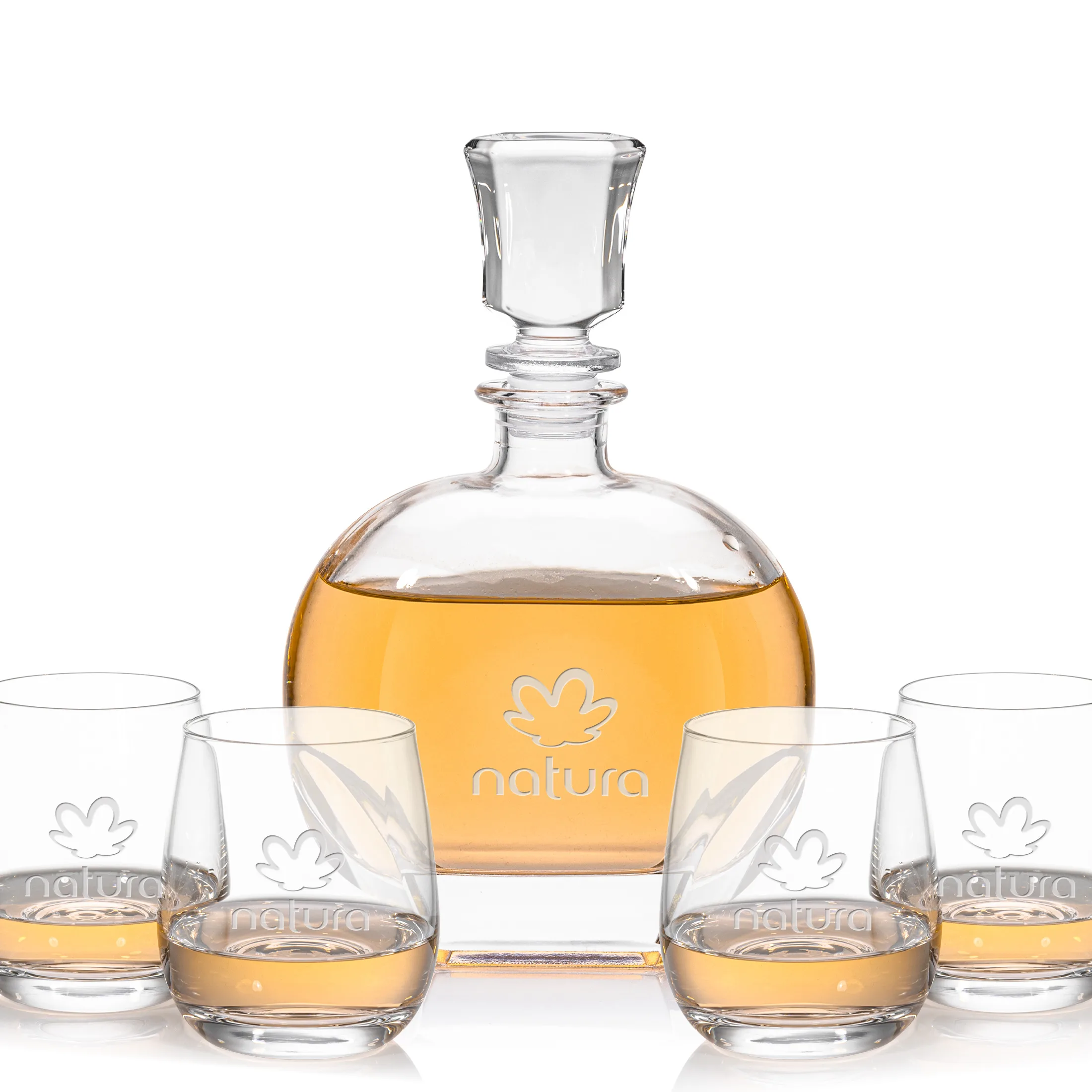 Decanter OTR Set, Salem Set, Decanter & 4 OTR