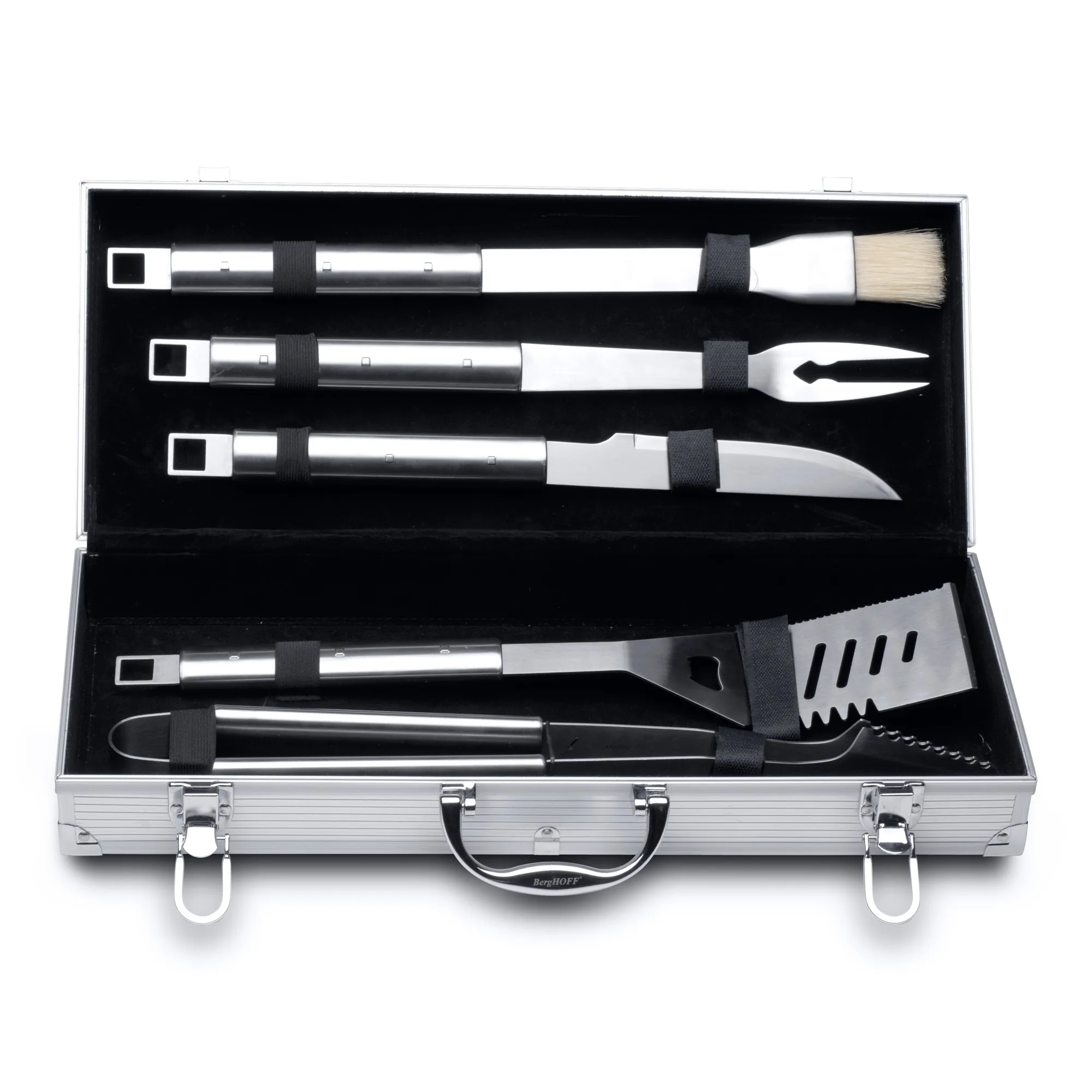 BergHoff Essentials 6Pc 18/10 Ss Bbq Set/Case, Cubo