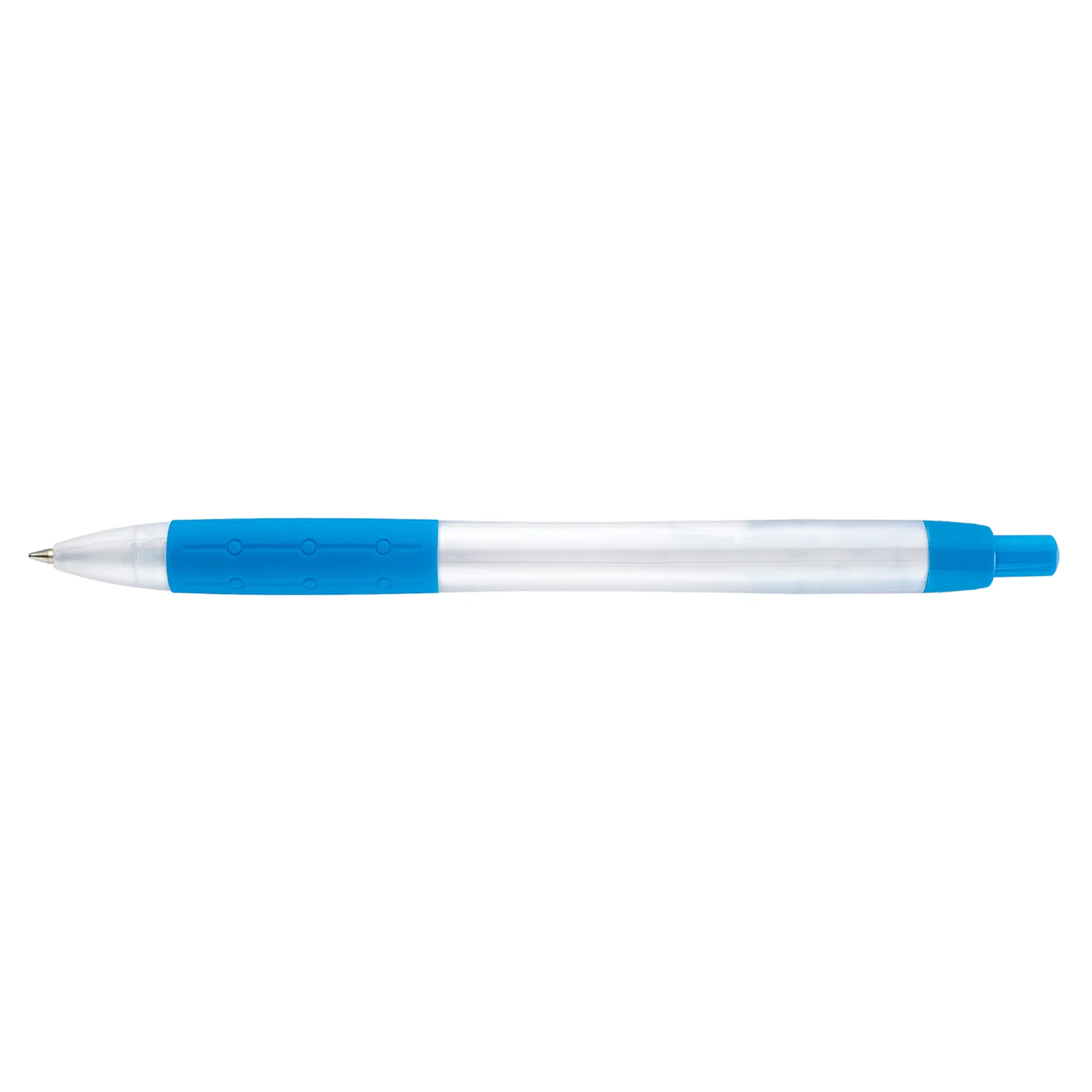 Translucent Pearl White/Light Blue Blank Back View