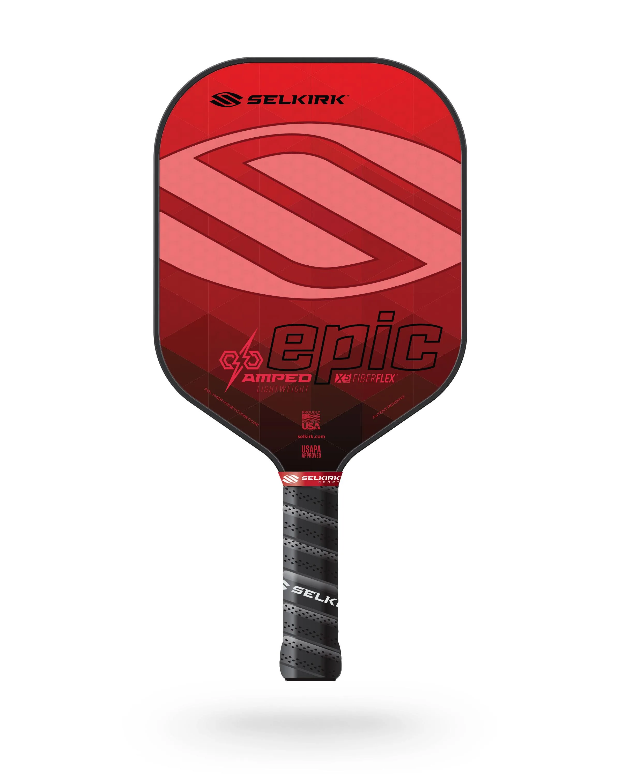 Selkirk Amped Epic Lightweight Selkirk Red Pickleball Paddle