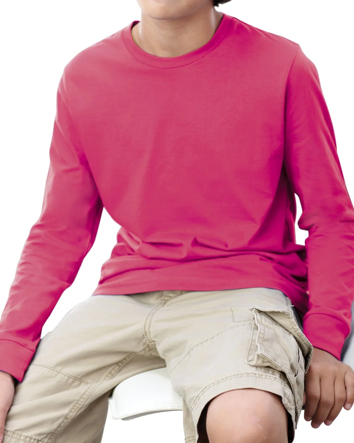 LAT Youth Fine Jersey Long-Sleeve T-Shirt view 7