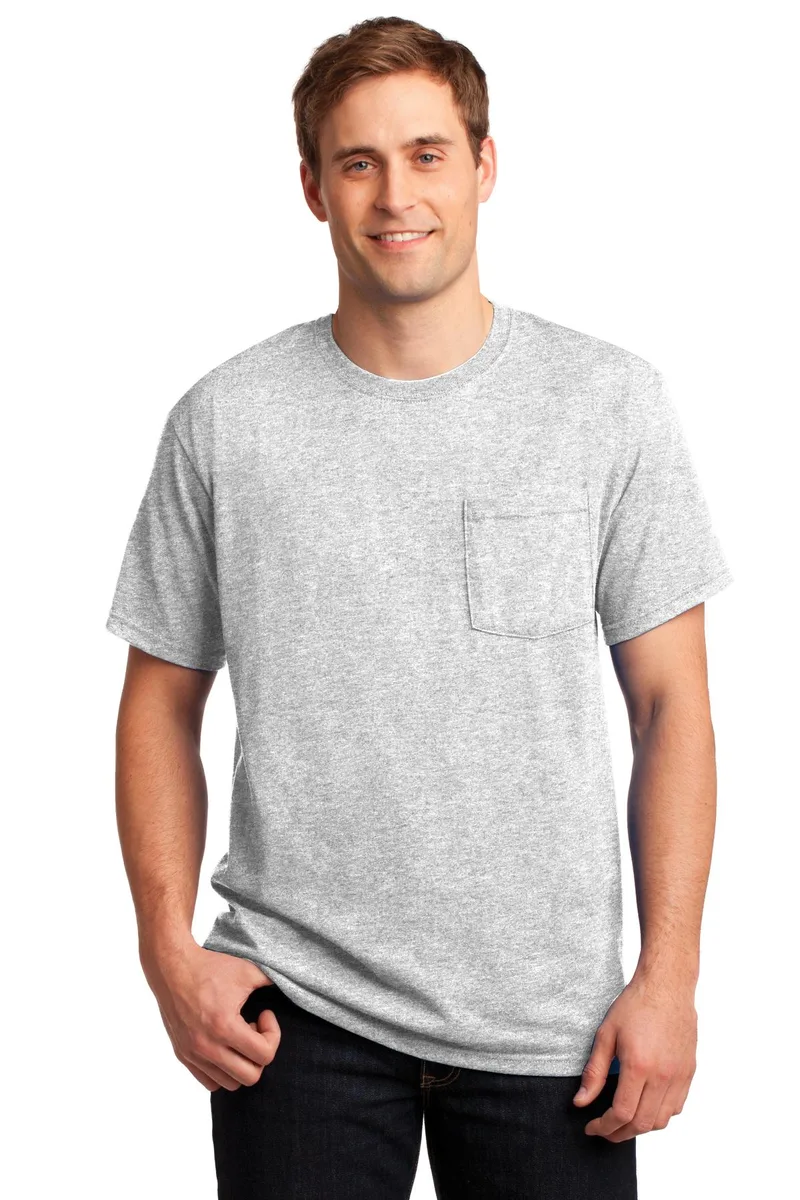 Jerzees® - Dri-Power® 50/50 Cotton/Poly Pocket T-Shirt.
