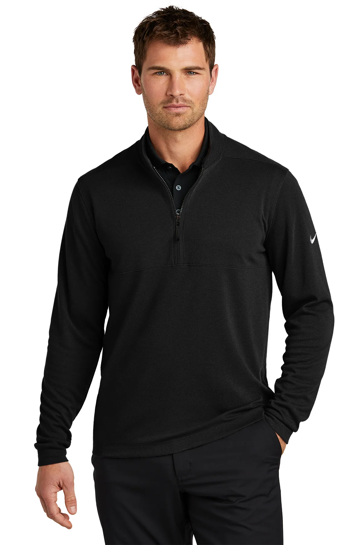 Nike Textured 1/2-Zip Cover-Up view 4