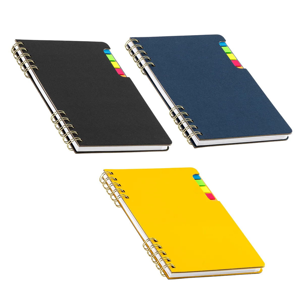Praxis Recycled Spiral Notebook with Sticky Flags view 2