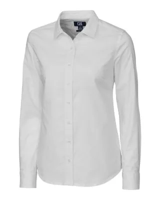 Cutter & Buck Stretch Oxford Womens Long Sleeve Dress Shirt view 6